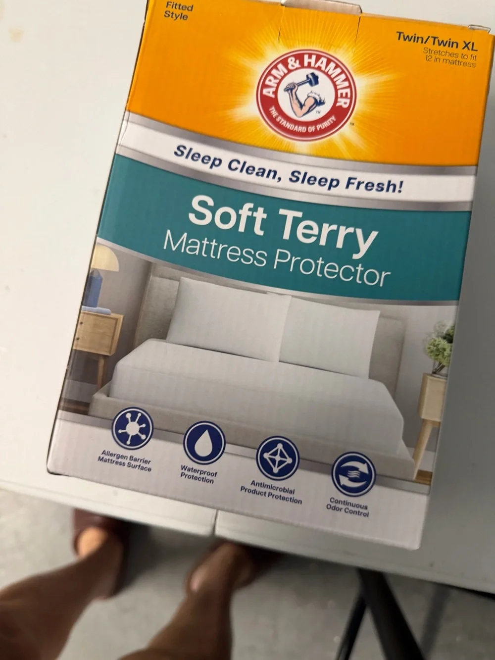 Soft Terry Mattress Protector - White (Twin/Twin XL)new in pack